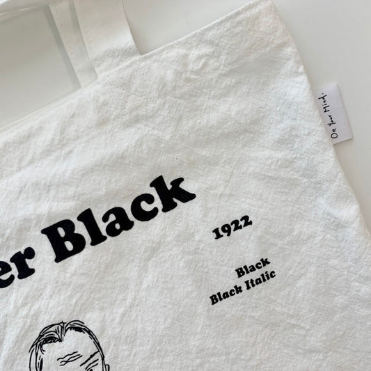 ｜On Your Mind｜ Cooper Black Cotton Bag