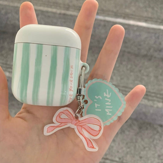 ｜Loumoi｜ Green Letter Airpods Case