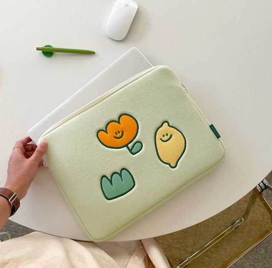 ｜Second Morning｜ Greenery Laptop Case/ Ipad Pouch
