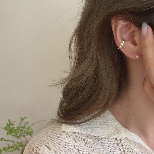 ｜moat｜ Jade Earcuff (silver925)