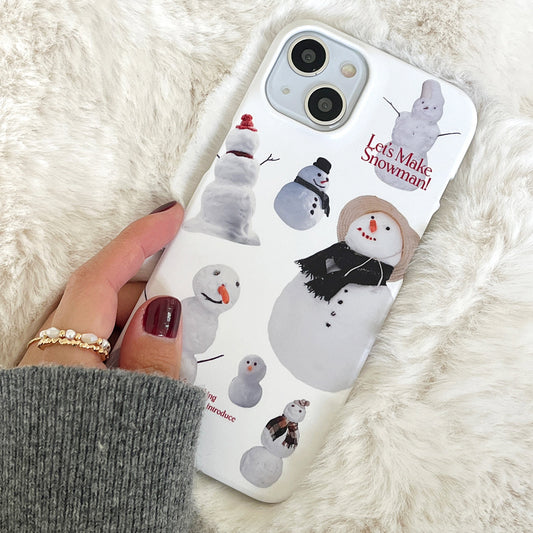 ｜Mademoment｜ Make Snowman Design Phone Case
