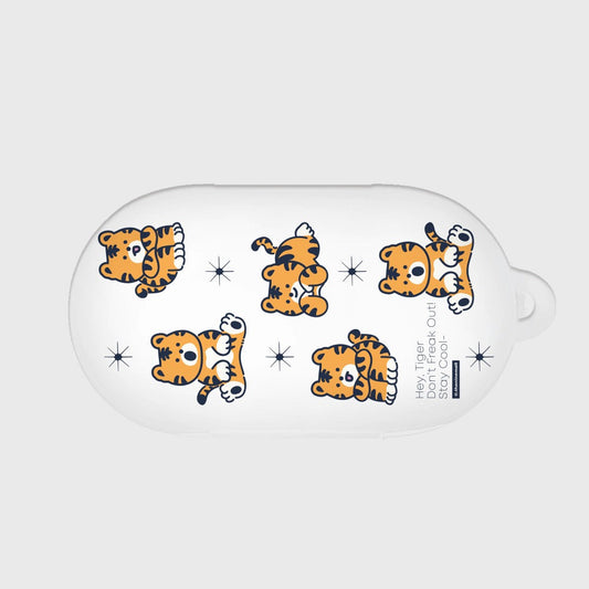 ｜THENINEMALL｜ Pattern Hey Tiger Buds, Buds Plus Case
