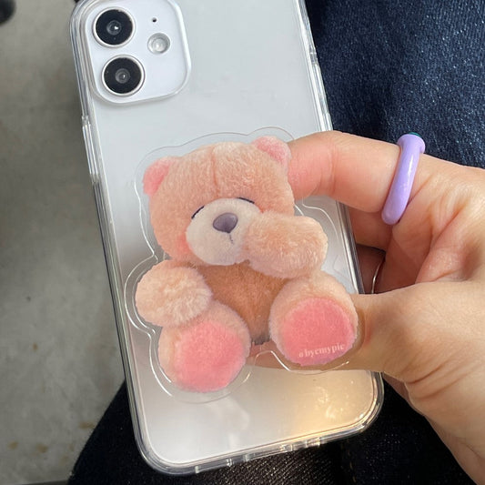 ｜byemypie｜ Pink Jelly Bear Grip Tok