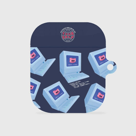 ｜THENINEMALL｜ Press Start AirPods Hard Case