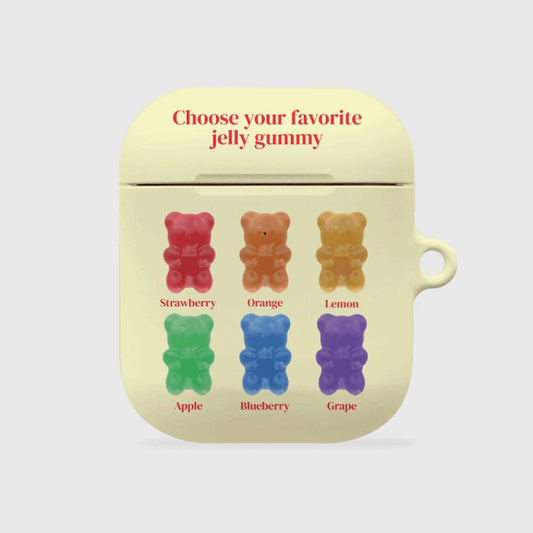 ｜THENINEMALL｜ Rainbow Jellies AirPods Hard Case