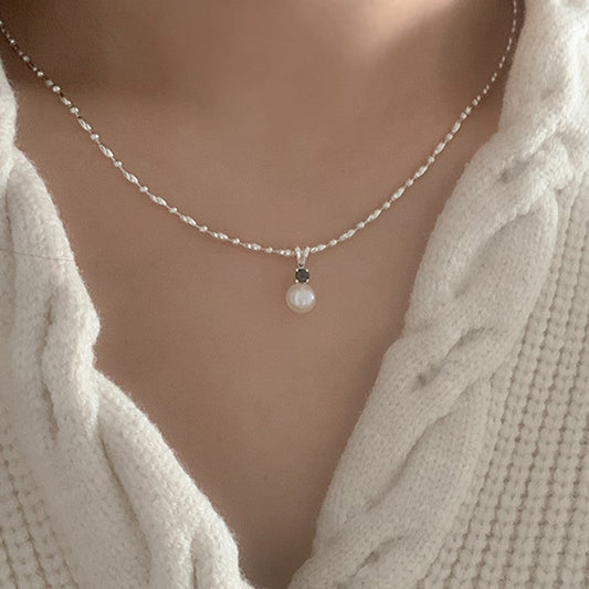｜moat｜ Sandy Pearl Necklace (3 types) (silver925)