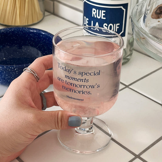 ｜Mademoment｜ Special Moment Goblet Glass Cup 280ml